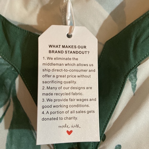 New with tags size large dress by made with love Silky comfortable - Picture 6 of 8